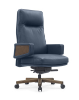 Кресло RV DESIGN Rafael (A2119) кожа синяя